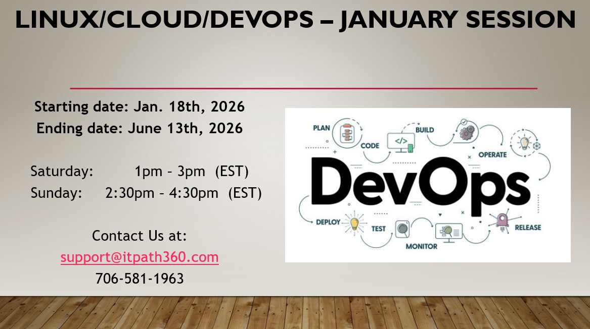 Linux/Cloud/DevOps – January Session